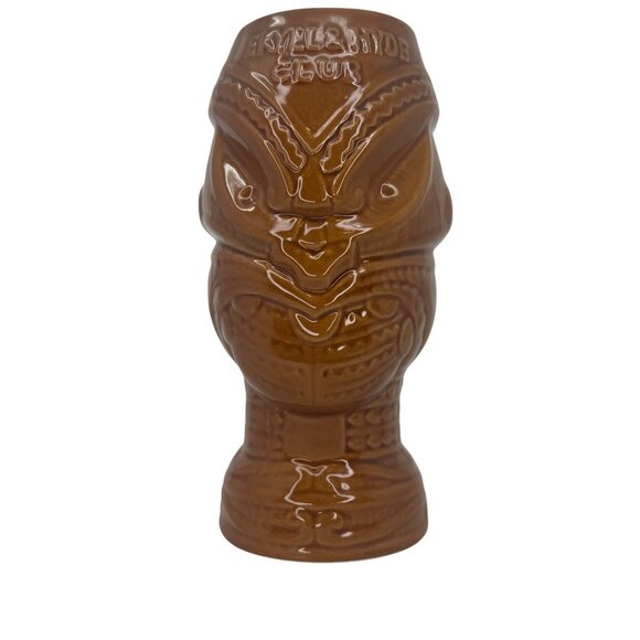 Vintage Jekyll and Hyde Club NYC Tiki Bar Mug Brown Tumbler Hawaiian Luau Glossy - Picture 1 of 8